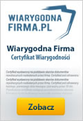 Certyfikat WiarygodnaFirma.pl